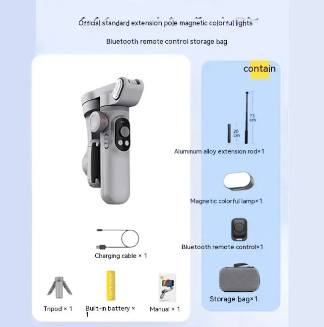 Pro Mobile PTZ Stabilizer Intelligent Three-axis Anti-shake