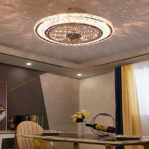 Crystal LED Ceiling Fan