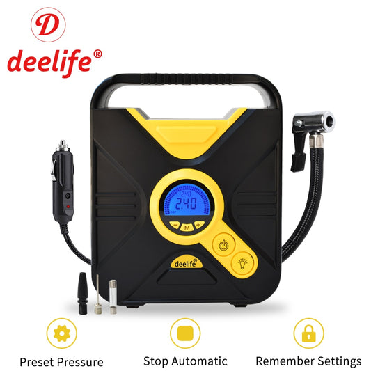 Deelife Car Air Compressor Portable 12V