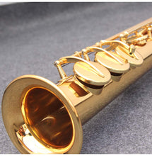 Load image into Gallery viewer, JM Made in Japan 82Z Brass Straight Soprano Sax Saxophone Bb B Flat Woodwind Instrument Natural Shell Key Carve Pattern
