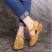 Load image into Gallery viewer, Women&#39;s Summer Vintage Wedge Sandals
