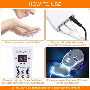 7 Colors Light LED Facial Mask