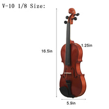 Load image into Gallery viewer, Acoustic Violin with Case for Beginners 1/8,1/4,3/4,4/4
