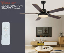 Load image into Gallery viewer, Modern pendant fan with light - Fan 42 52 inch
