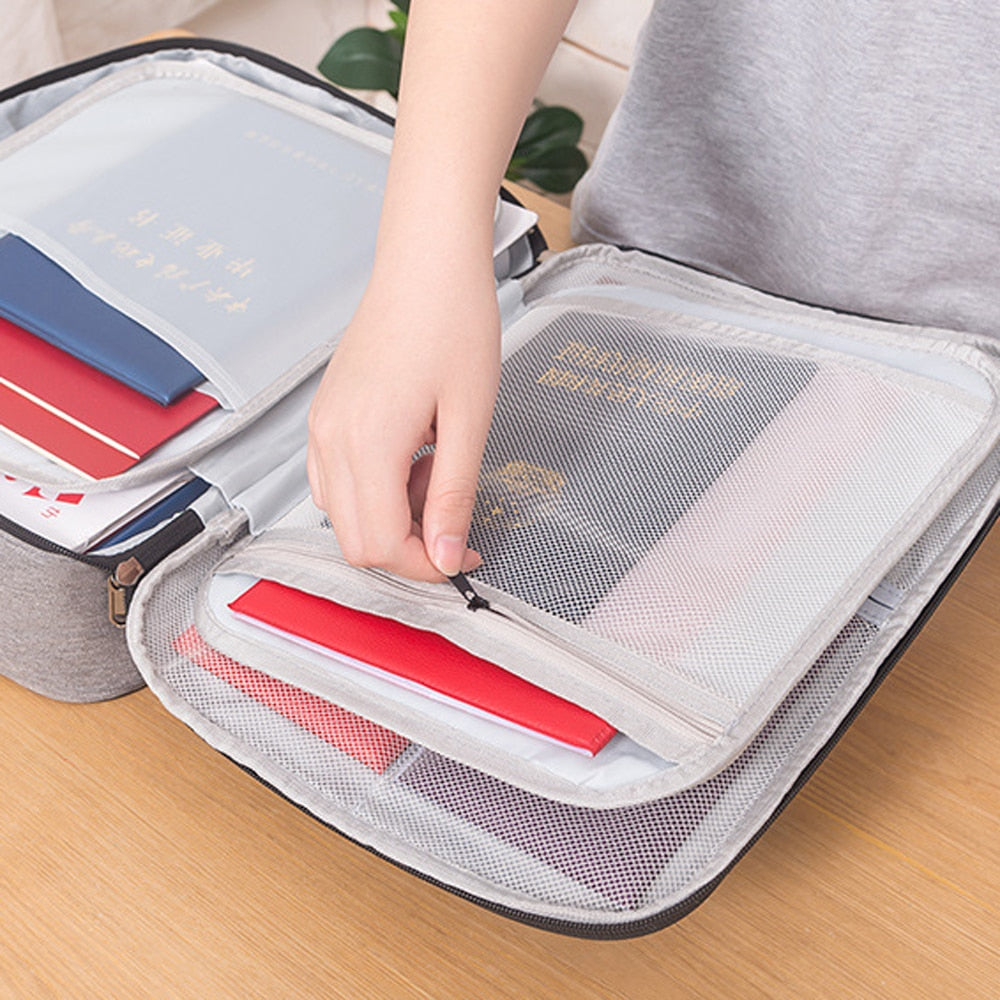 Large Capacity Multi-Layer Document & Tickets Storage Bag