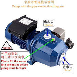 SHYLIYU 110V 0.5HP Water Pump Flow 14GPM