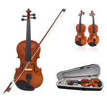 Load image into Gallery viewer, Acoustic Violin with Case for Beginners 1/8,1/4,3/4,4/4
