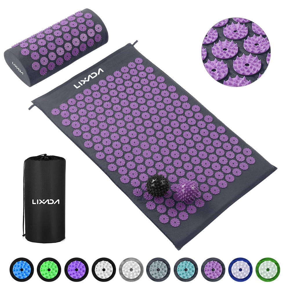 Home Gym Acupressure Mat and Pillow Set