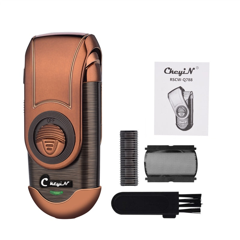 Portable Charge Electric Shaver for Men with Spare Blade