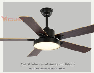 Modern pendant fan with light - Fan 42 52 inch