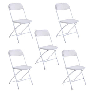 Outdoor Or Indoor 5PCS/Set Portable Plastic Folding Chairs