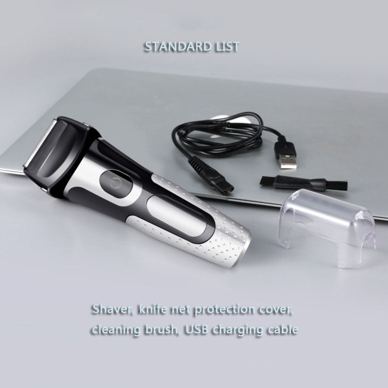 Reciprocating Electric Shaver for Men With Sideburns Knife, USB Charger