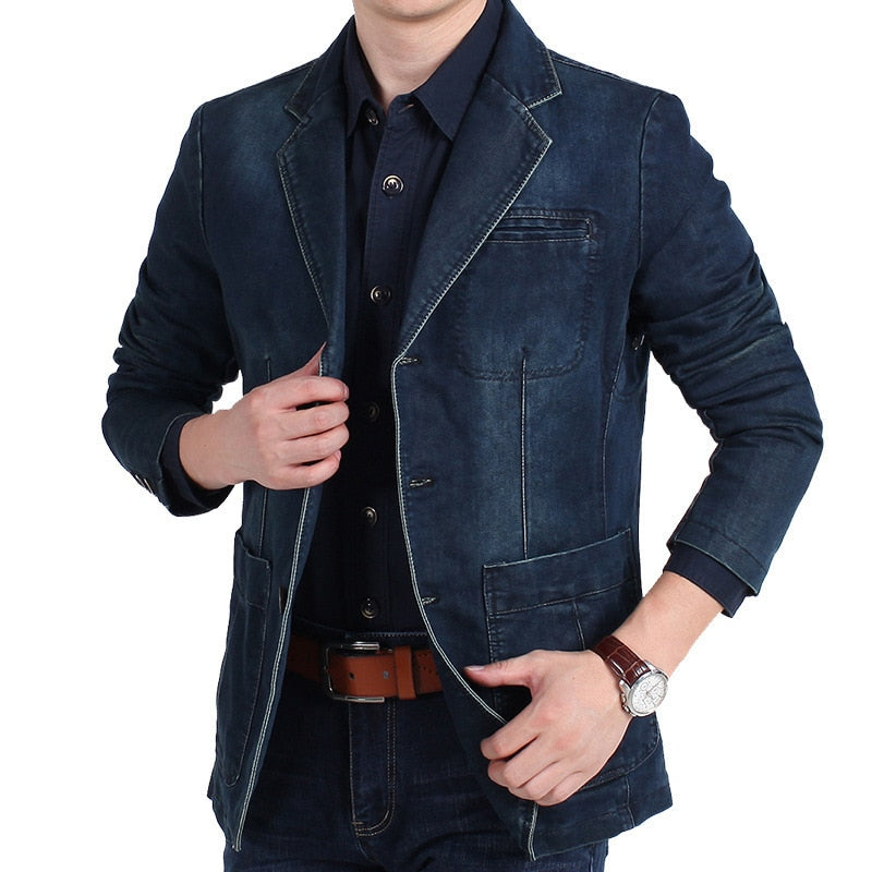 Men's Denim Blazer