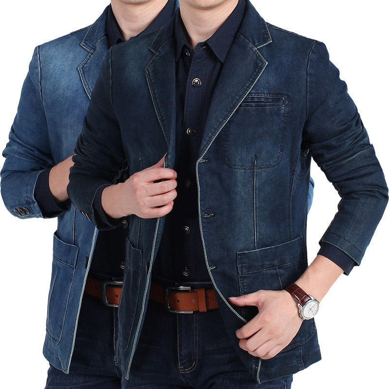 Men's Denim Blazer