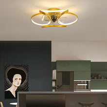 Load image into Gallery viewer, Nordic bedroom decor led lights for room ceiling fan
