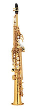 Load image into Gallery viewer, JM Made in Japan 82Z Brass Straight Soprano Sax Saxophone Bb B Flat Woodwind Instrument Natural Shell Key Carve Pattern
