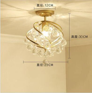 Fashion gold ceiling lamps living room E27 bulb