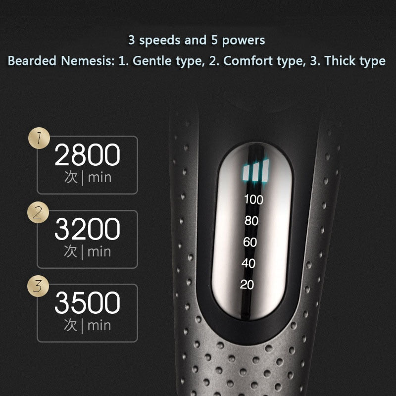 Reciprocating Electric Shaver for Men With Sideburns Knife, USB Charger